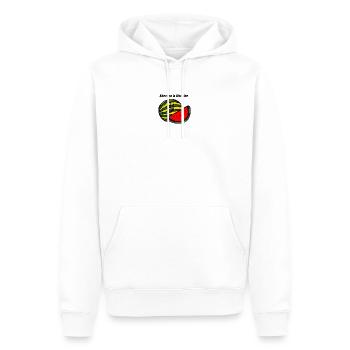 KHERSON IS UKRAINE - Sweat à capuche Premium bio Homme - blanc - Devant - Nico (187cm)