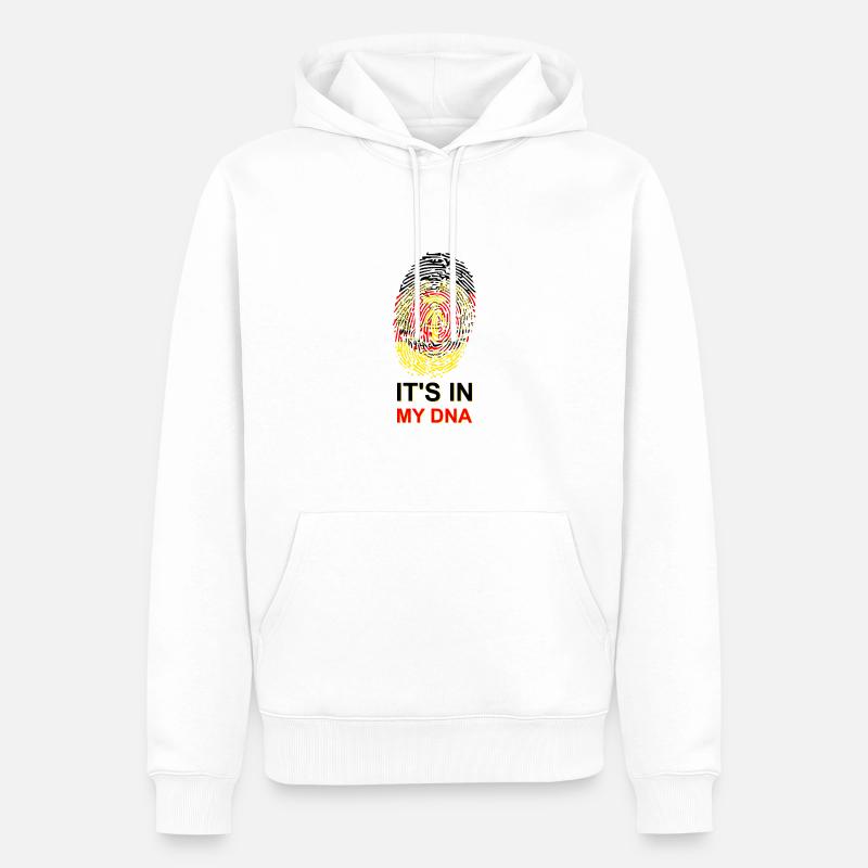 ADN de la RDA - Sweat à capuche Premium bio Homme - blanc