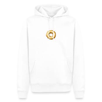 Beignet doré - Sweat à capuche Premium bio Homme - blanc - Devant - Nico (187cm)