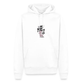 I Do What I Want I Am A Poodle - Männer Premium Bio Hoodie - Weiß - Vorne - Nico (187cm)