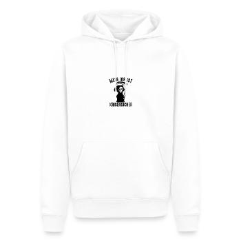 Mein Job ist krisensicher - Sensenmann Tod Lustig - Männer Premium Bio Hoodie - Weiß - Vorne - Nico (187cm)