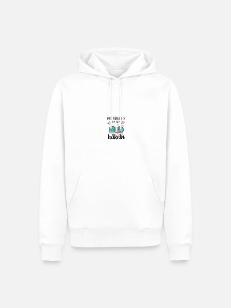 Häklerin Häkeln Strickerin Häklerin Geschenk - Männer Premium Bio Hoodie - Weiß