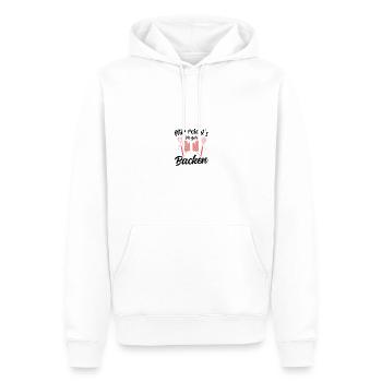 Bäckerin Bäckerinnen Konditorin Hobbybäckerin - Männer Premium Bio Hoodie - Weiß - Vorne - Nico (187cm)