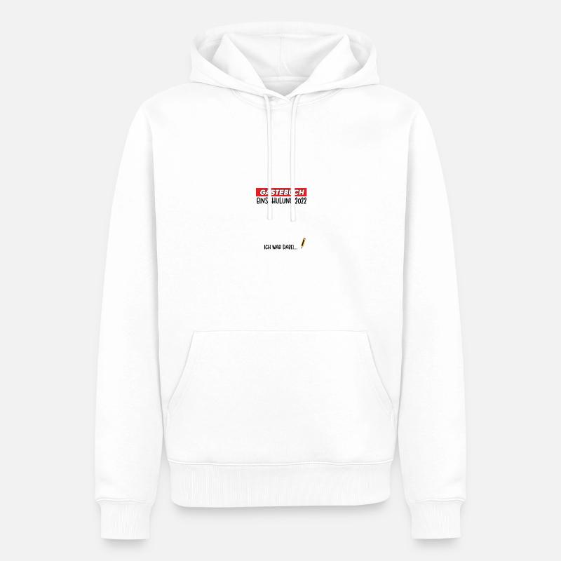Einschulung 2022 Geschenk Schul - Männer Premium Bio Hoodie - Weiß
