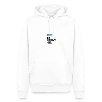 Referee Sayings Shiri Jersey Gift - Men’s Premium Organic Hoodie - white - Front - Nico (187cm)
