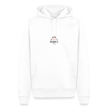 La future maman 2023 annonce sa grossesse - Sweat à capuche Premium bio Homme - blanc - Devant - Nico (187cm)