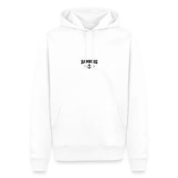 Hamburg Hafen Anker Fan Hamburger Geschenk - Männer Premium Bio Hoodie - Weiß - Vorne - Nico (187cm)
