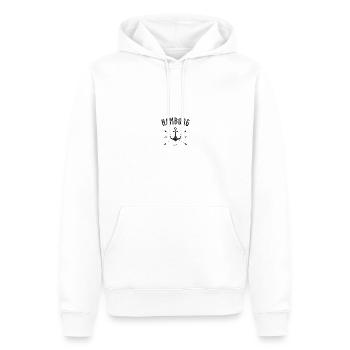 Hamburg Hafen Anker Fan Hamburger Geschenk - Männer Premium Bio Hoodie - Weiß - Vorne - Nico (187cm)