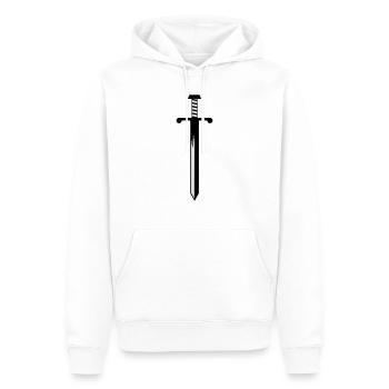 Schwert - Männer Premium Bio Hoodie - Weiß - Vorne - Nico (187cm)
