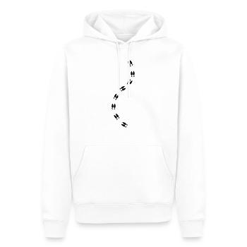 Élan - Sweat à capuche Premium bio Homme - blanc - Devant - Nico (187cm)