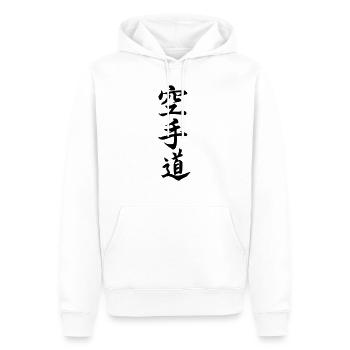 Karate in japanischer Kanji-Schrift - Männer Premium Bio Hoodie - Weiß - Vorne - Nico (187cm)