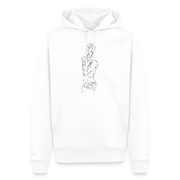 Jacob - Line Art, Männliche Kunst, Schwule Kunst, Akt Nackt - Männer Premium Bio Hoodie - Weiß - Vorne - Nico (187cm)