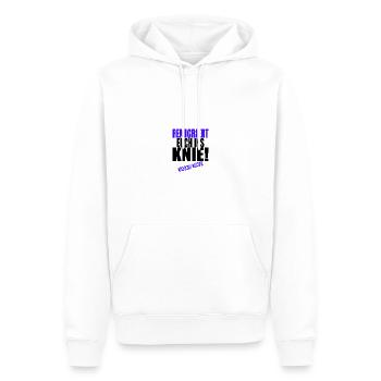 AfD stoppen gegen rechts Demokratie Vielfalt links - Männer Premium Bio Hoodie - Weiß - Vorne - Nico (187cm)