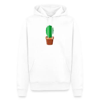 cactus - Men’s Premium Organic Hoodie - white - Front - Nico (187cm)