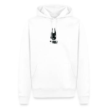 WILD WOOD SQUIRREL - BLACK - Men’s Premium Organic Hoodie - white - Front - Nico (187cm)