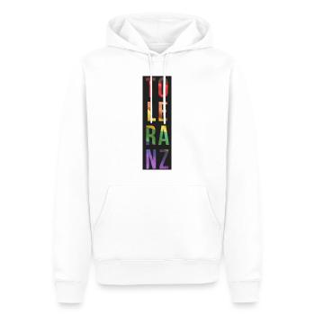 Toleranz Regenbogen - Männer Premium Bio Hoodie - Weiß - Vorne - Nico (187cm)