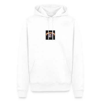 Hundekopf - Männer Premium Bio Hoodie - Weiß - Vorne - Nico (187cm)