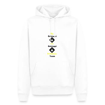Lustige Sprüche Spruch - Männer Premium Bio Hoodie - Weiß - Vorne - Nico (187cm)