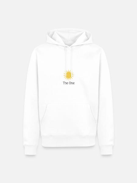 The One - Männer Premium Bio Hoodie - Weiß