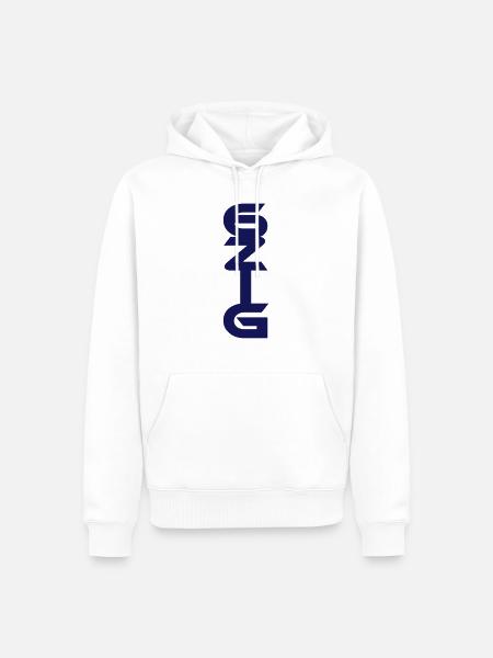 6 zig sechzig - Männer Premium Bio Hoodie - Weiß