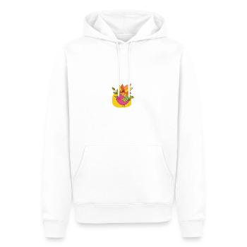 Vogel - Männer Premium Bio Hoodie - Weiß - Vorne - Nico (187cm)