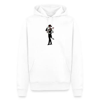 Skelett Mariachi Rose - Männer Premium Bio Hoodie - Weiß - Vorne - Nico (187cm)