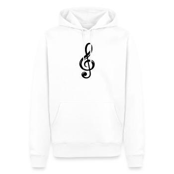 Notenschlüssel Symbol - Männer Premium Bio Hoodie - Weiß - Vorne - Nico (187cm)