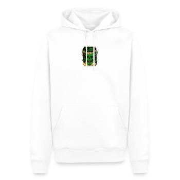 Pas aujourd'hui, Jésus, Satan, dessein. - Sweat à capuche Premium bio Homme - blanc - Devant - Nico (187cm)