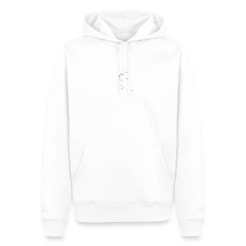 JOURNÉE D’ÉTÉ - Sweat à capuche Premium bio Homme - blanc - Devant - Nico (187cm)
