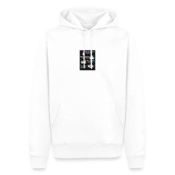 Glühwein - Männer Premium Bio Hoodie - Weiß - Vorne - Nico (187cm)