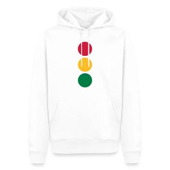 Ampel - Auto - Männer Premium Bio Hoodie - Weiß - Vorne - Nico (187cm)