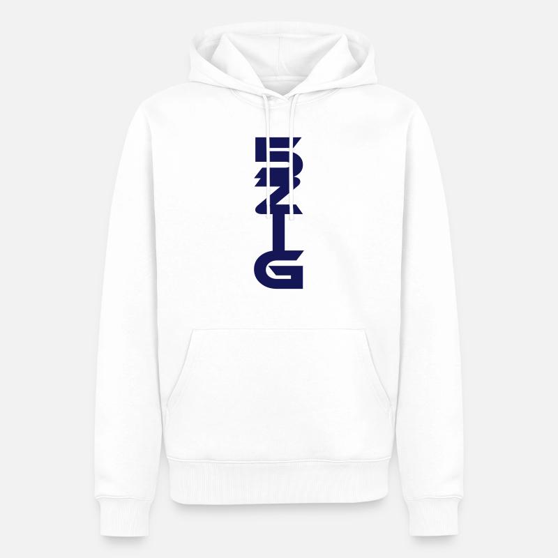 5 zig fünfzig - Männer Premium Bio Hoodie - Weiß