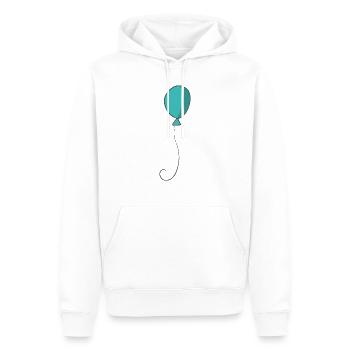 ballon - Sweat à capuche Premium bio Homme - blanc - Devant - Nico (187cm)