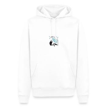 Tiere - Männer Premium Bio Hoodie - Weiß - Vorne - Nico (187cm)