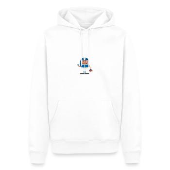 Ballsport - Männer Premium Bio Hoodie - Weiß - Vorne - Nico (187cm)