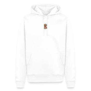 Pixel MiniBear Denmark - Sweat à capuche Premium bio Homme - blanc - Devant - Nico (187cm)