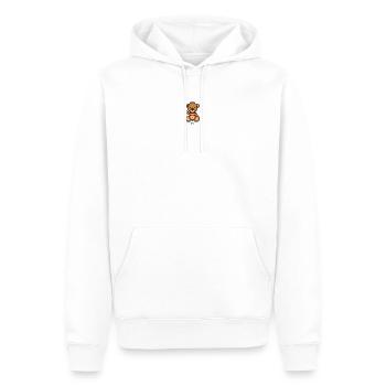 Pixel MiniBear Spain - Sweat à capuche Premium bio Homme - blanc - Devant - Nico (187cm)