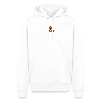 Pixel MiniBear Pride - Sweat à capuche Premium bio Homme - blanc - Devant - Nico (187cm)