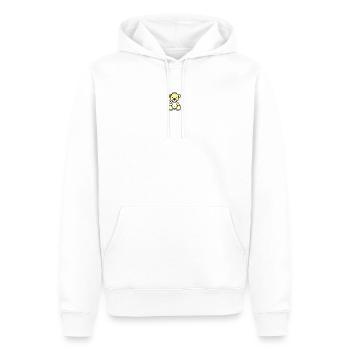 Pixel MiniBear Pastel Yellow - Sweat à capuche Premium bio Homme - blanc - Devant - Nico (187cm)