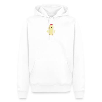 Poussin doux - Sweat à capuche Premium bio Homme - blanc - Devant - Nico (187cm)