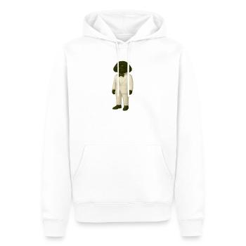 Black Line Scott - Classy Suit - Männer Premium Bio Hoodie - Weiß - Vorne - Nico (187cm)