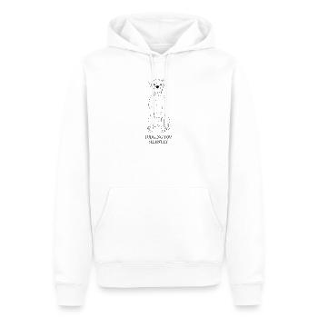 Boxer Judging You Silently – Hundespruch - Männer Premium Bio Hoodie - Weiß - Vorne - Nico (187cm)
