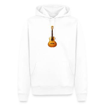 Guitarrenspieler - Männer Premium Bio Hoodie - Weiß - Vorne - Nico (187cm)