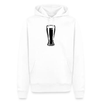 Tall Beer Glass - Männer Premium Bio Hoodie - Weiß - Vorne - Nico (187cm)