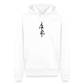 2- Ruderboot - Männer Premium Bio Hoodie - Weiß - Vorne - Nico (187cm)