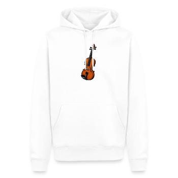 Orchestral Violin Illustration - Men’s Premium Organic Hoodie - white - Front - Nico (187cm)