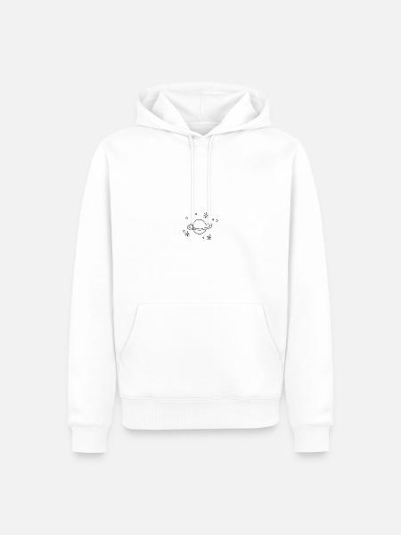 Minimalist universe - Men’s Premium Organic Hoodie - white