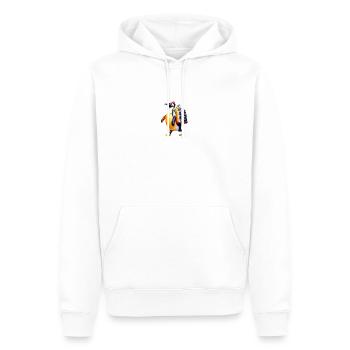 Producer Pingu - Männer Premium Bio Hoodie - Weiß - Vorne - Nico (187cm)