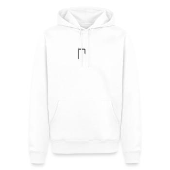 La culture - Sweat à capuche Premium bio Homme - blanc - Devant - Nico (187cm)