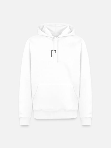La culture - Sweat à capuche Premium bio Homme - blanc
